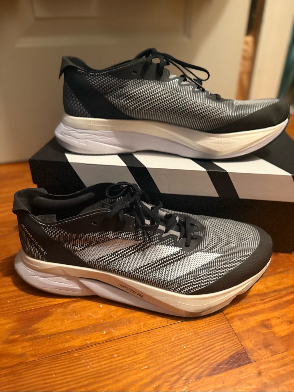 adidas Black and Gray Lightweight Running Shoes